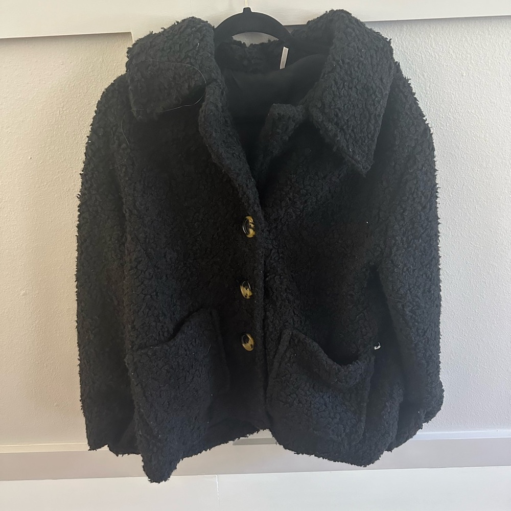 NWT Free People Thick Black Jacket